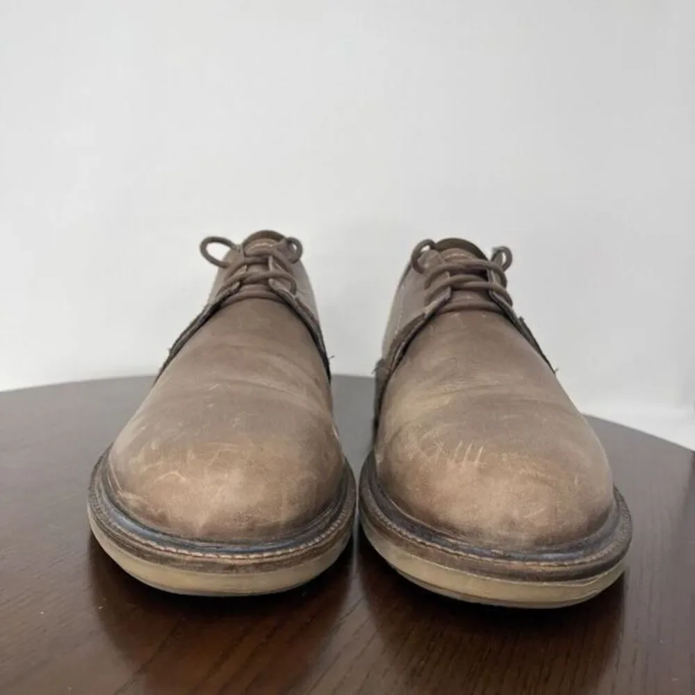 Naot Lindi Shoes Men 46 / 13-13.5 Brown Leather Derby Oxford Plain Toe Lug Dress